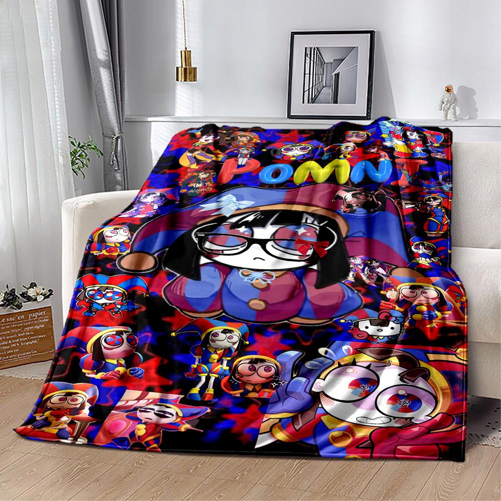 Digital Circus Blanket Comfortable Perfect for Sofa Seaside Office Chair for All Seasons Modern Style Gift for Travel Home Birthdays