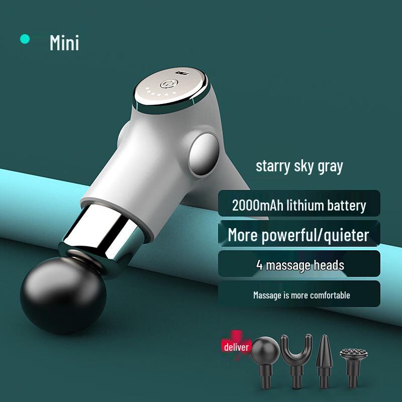 Mini Portable Fascia Massage Gun CN Plug (adapter Included)