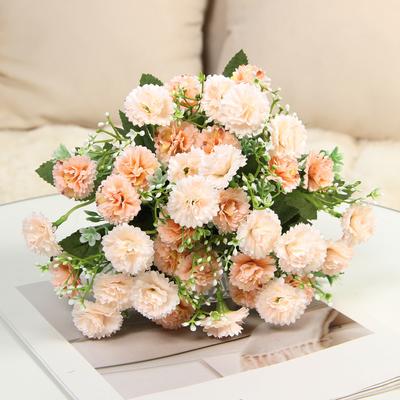 Flower Lilac High End Simulation Flower Hydrangea Carnation Wedding Home Decoration Soft Decoration Design Fake Flower