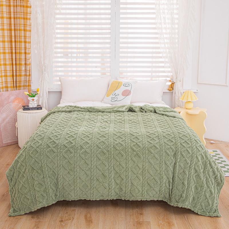 Taffeta Coral Fleece Flannel Blanket – Nap & Summer Air Conditioning Use, Perfect Gift, Small Size