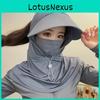 Sonnenschutz Sonnenhut mit Kordelzug für Damen Sommer UV-Schutz Gesichtsmaske