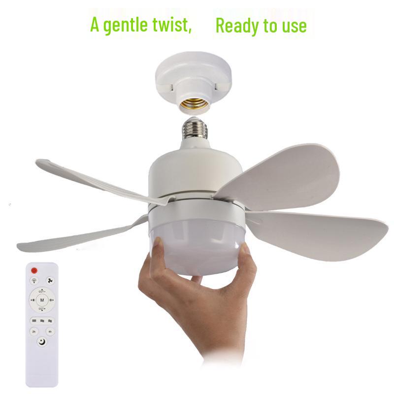 E Screw Five-Leaf Silent Fan Light for Living, Dining, and Bedroom