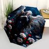 1pc Elegant Angel Wings Outdoor Umbrella Automatic Opening/Closing, Foldable Design with Iron Frame, Perfect for Festivals, Travel, Daily Use, Gi