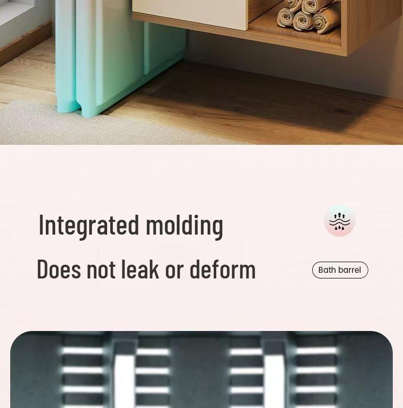 Faltbare tragbare Badewanne für Erwachsene - Groß, isoliert & mehrlagiges gestepptes Design