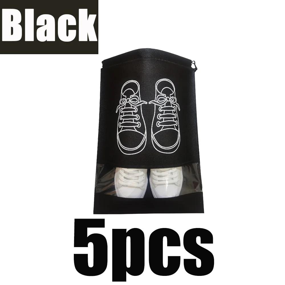5/10/30pcs Shoes Storage Bags Portable Non-Woven Fabric Large Capacity Travel Waterproof Moistureproof Clothing Classified Bags