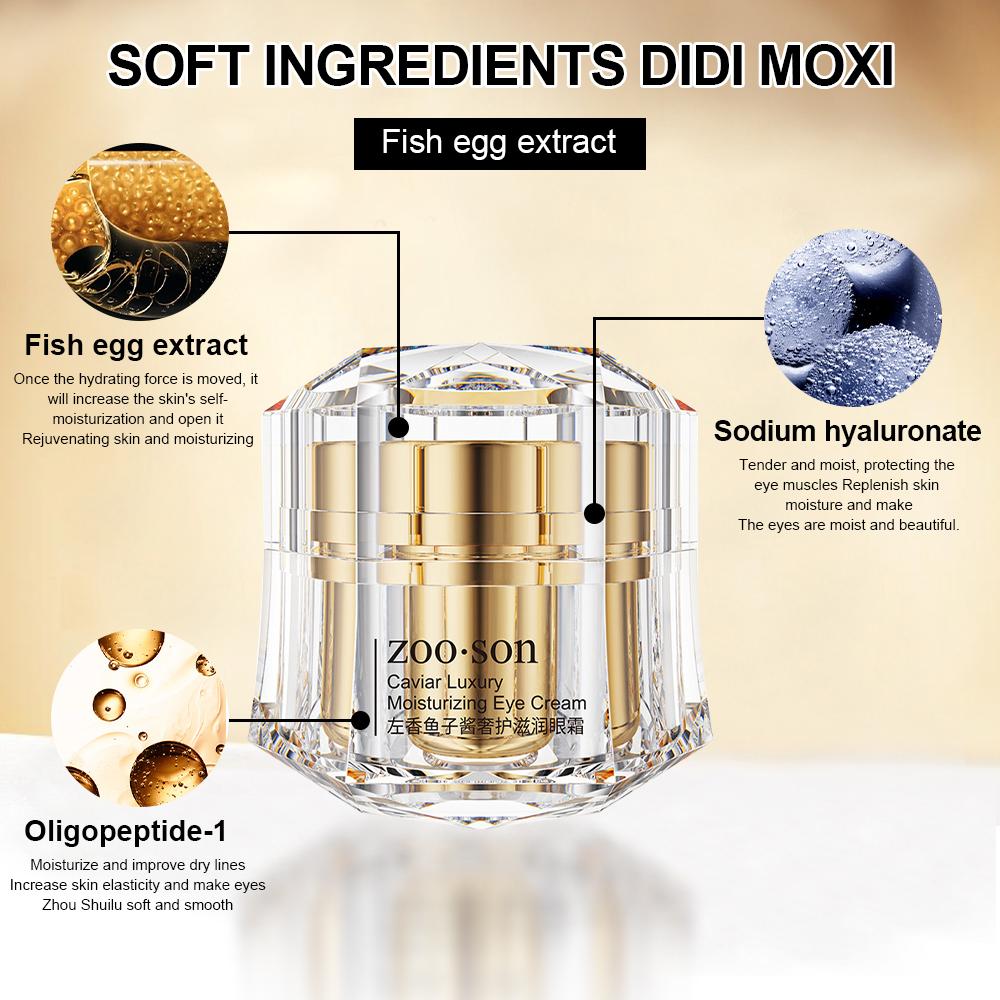 1pcs Polypeptide Caviar Anti-wrinkle Massage Eye Cream To Lift, Tighten and Fade Fine Lines and Dark Circles Eye Care