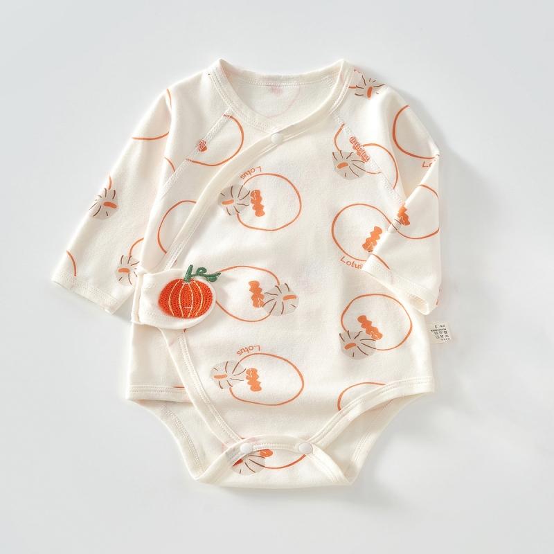Baumwolle Neugeborenes Baby Mädchen Junge Strampler Druck Säugling Jumpsuit Lässig Neugeborenenkleidung Für Mädchen Jungen Sommer Herbst Kleidung Neu