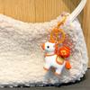 Press To Rotate Horse Keychain Rotatable Horse Design Key Ring  Keychain Accessory