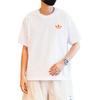 Adidas Originals Cotton Logo Printed Tee Casual Breathable Unisex Short Sleeve Top White H47112