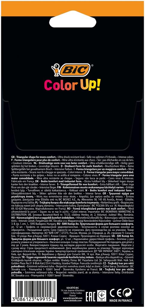 KREDKI BIC EVOLUTION COLOR UP 12KOL 9157