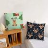 Christmas Cartoon Deer Cute cushion cover Pillow Cover Decoration Room Home Sofa living Office Car Nordic Simplicity