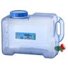 Przenośny Samojezdny Wiadro na Wodę z Kranem - Plastik PC klasy spożywczej do Użytku Zewnętrznego i Samochodowego