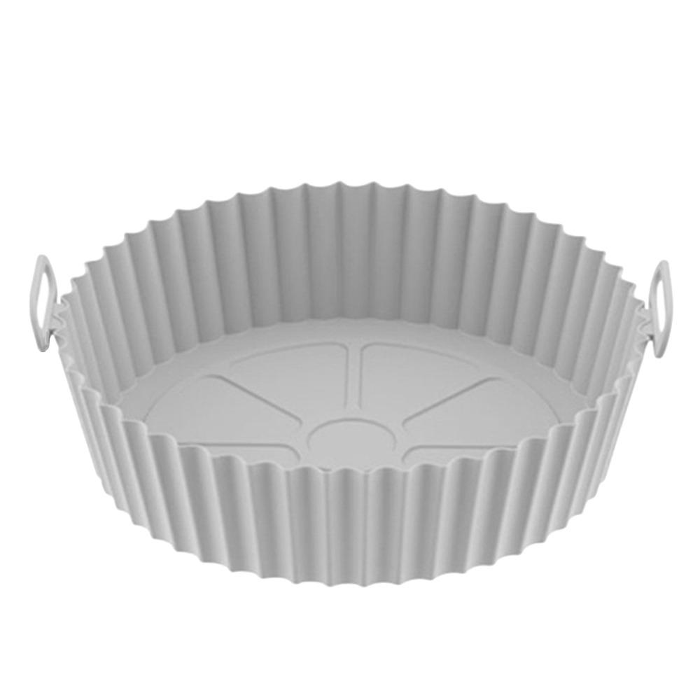 Silicone Air Fryer Pad Foldable with Handle Non-Stick Baking Tray Reusable High Temperature Resistance Baking Basket