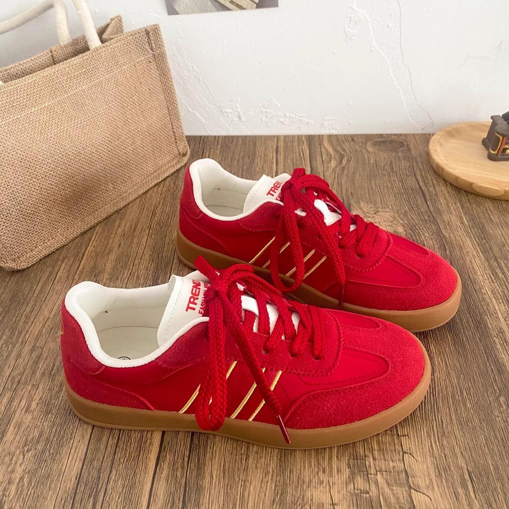 Shoes Retro German Training Board Shoes Women's 2025 Spring New Soft-soled Forrest Gump Women's Shoes Lightweight Sports and Leisure Shoes