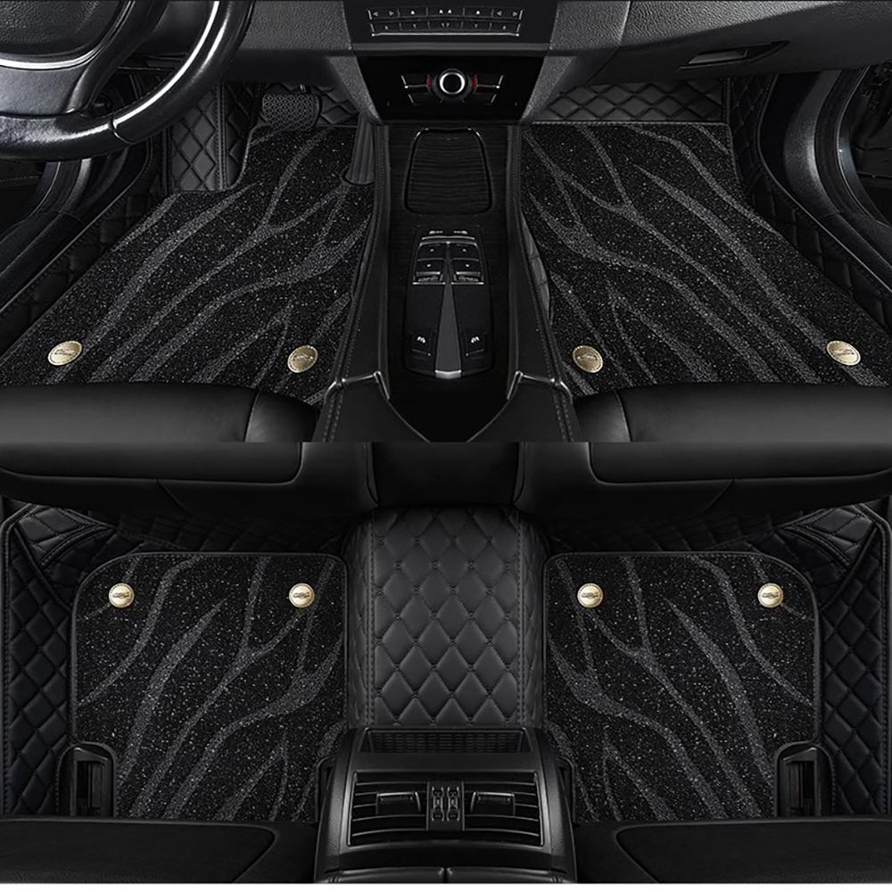 For Toyota Previa Auto Double layer 5D Custom Car Floor Mats Carpets Foot car Accessories voiture floor liners