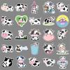 50PCS Cow Graffiti Stickers: Cute Cartoon Animal Decorations for Phone Cases, Water Bottles, and Notebooks.