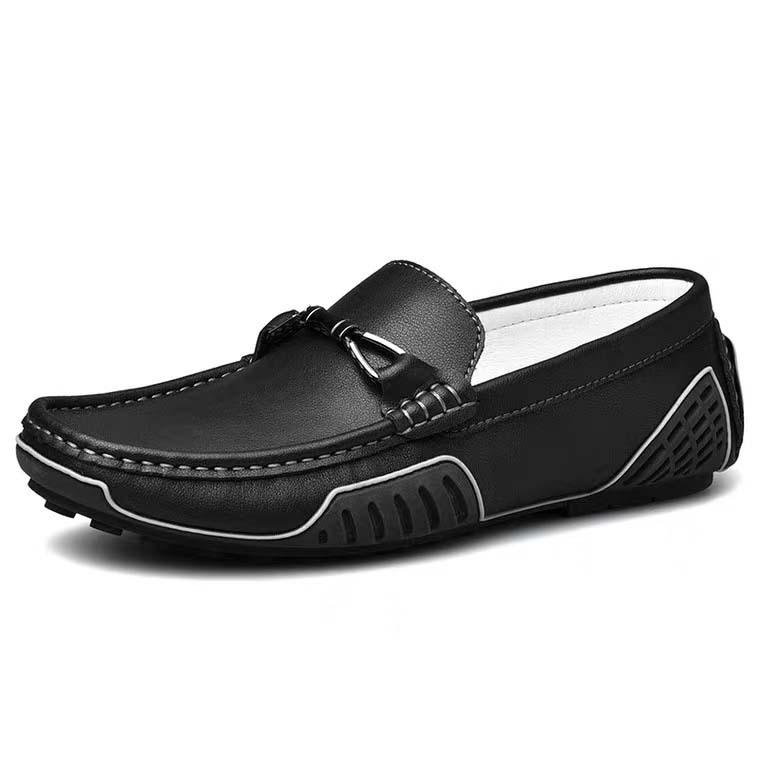 Live Broadcast Explosion Leather Doudou Shoes Spring and Summer Breathable Trend Casual Leather Shoes British One-pedal Driving Large Size Men's Shoes