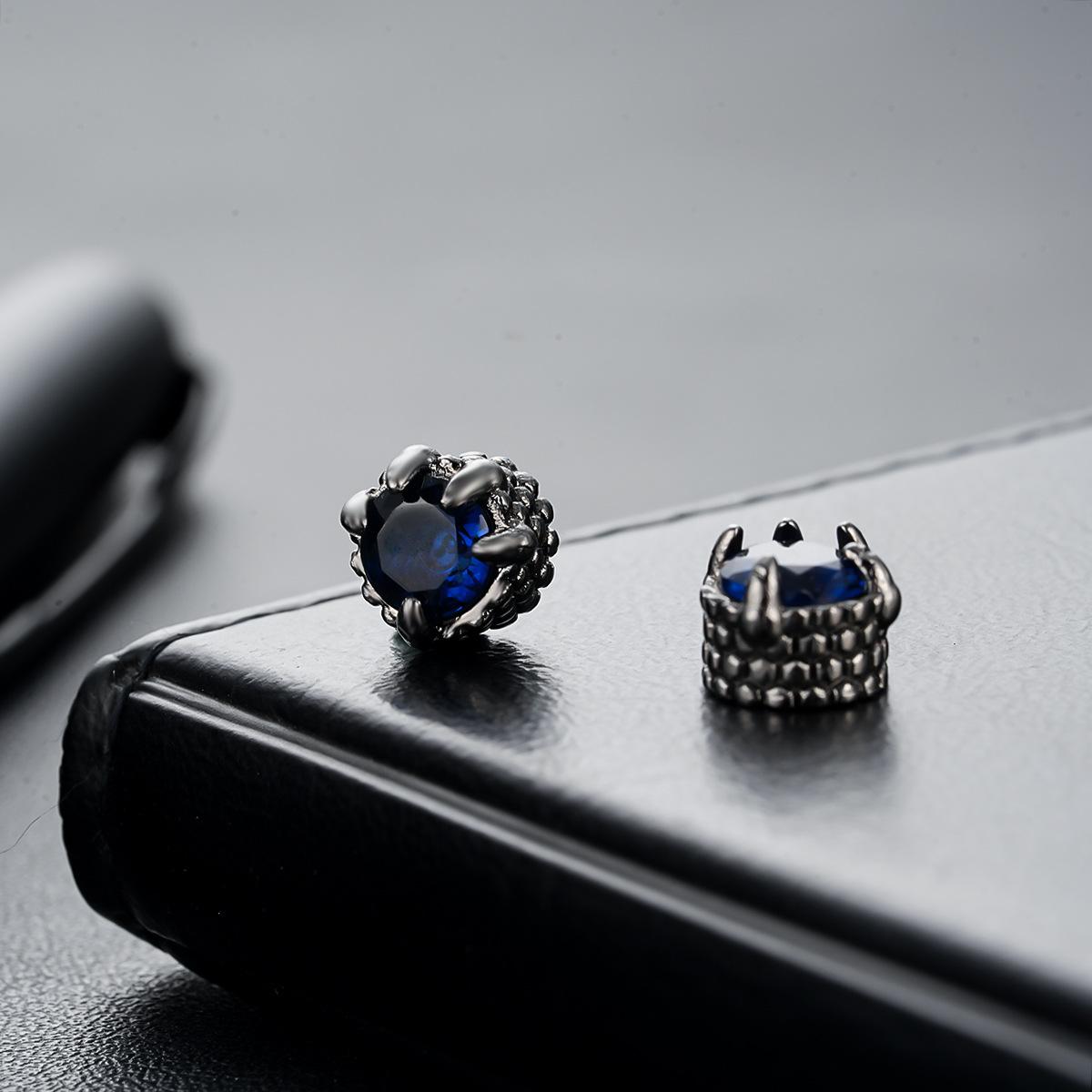 Ретро Серьги-клипсы с цирконом в виде когтя дракона на магните для мужчин и женщин, панк, готика, дерзкие аксессуары, подарки