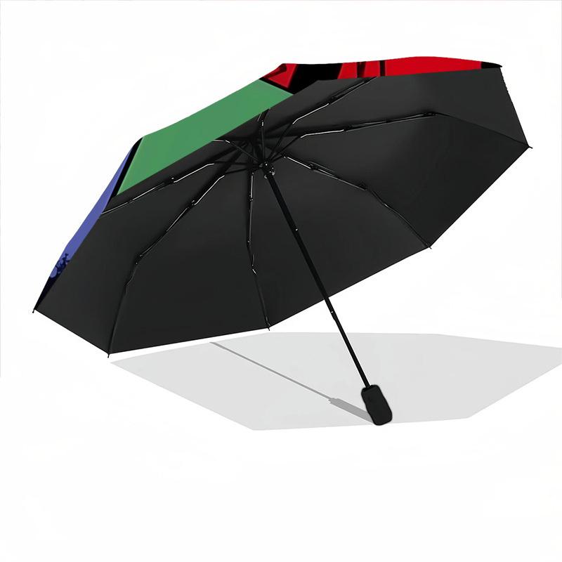 Rick and Morty "Dimensional Portraits" Automatic Folding Umbrella with Sturdy Iron Frame, Portable Compact Travel Umbrella All-Season Use Parties004