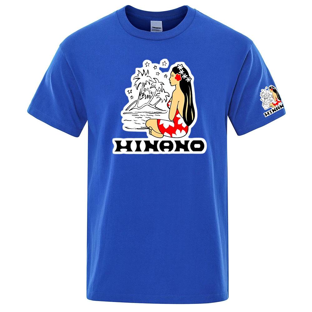 Hinano Tahiti Beer Unisexs Summer Oversize Cotton Premium Fabric Tshirt Casual High Quality Short Sleeves Sports Tshirt