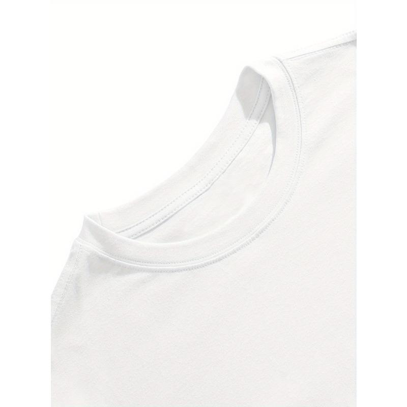 Tailles européennes Homme T-shirt Casual Manches Courtes Imprimé - Rouge Col Rond T-shirt d'Été, Tissu Léger & Respirant pour Tenue Décontractée