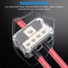 2 Stück 4-Wege-Stromverteilerblock aus Zinklegierung, Stromverteilerblock mit Masse, Premium-Anschlussblock für Auto-Audio-Stereoanlagen
