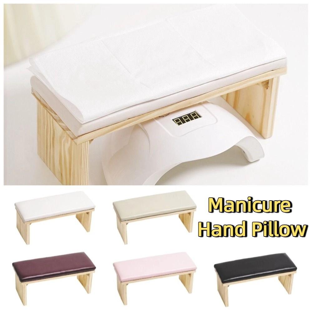 Wood Stand Nail Arm Rest Cushion Non-slip Arm Rest Stand Manicure Hand Pillow Nail Art Tool