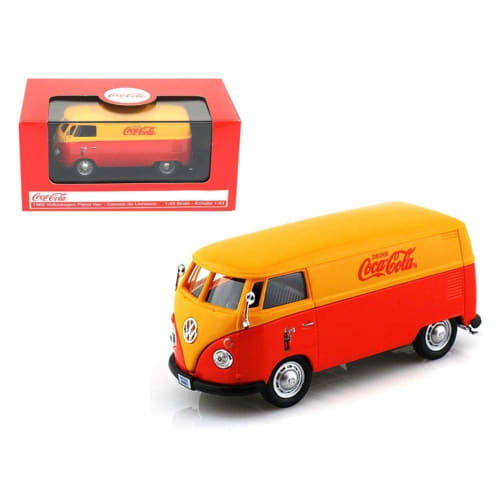 

Coca-Cola Collectibles 1/43 Scale VW Cargo Van 1962 Red & Yellow Finished Product