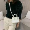 Solid PU Small Square New Feminine Mini Exquisite Elegant Messenger Bag Simple All-matched Small Wallet Zero