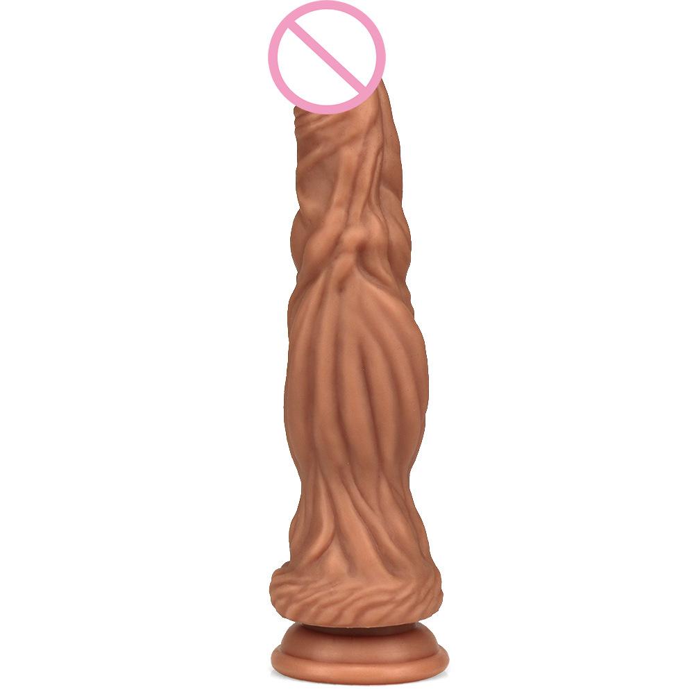 Nový dvojvrstvový dildo z tekutého silikónu pre ženy, Masturbátor, Produkt pre dospelých, Simulácia veľkého penisu