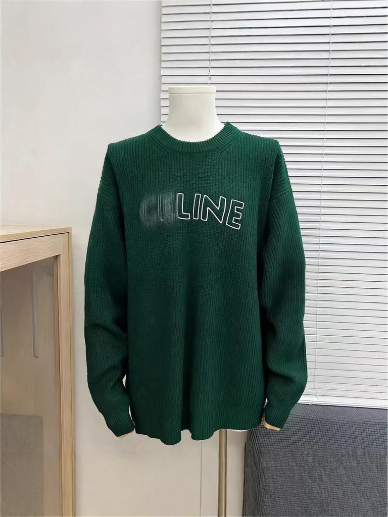 Men's CE Home 25SS Autumn/Winter Big Logo Jacquard Knit Sweater