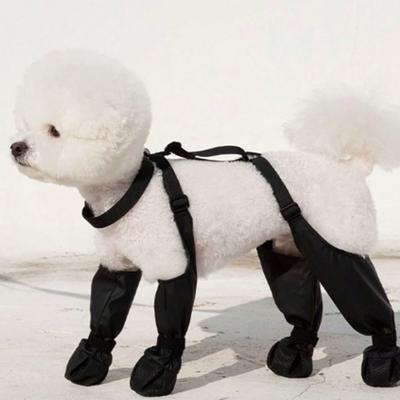 Scarpe da Pioggia per Animali Domestici da Esterno Transfrontaliere, Scarpe da Pioggia Morbide Impermeabili Anti-Sporco per Cani, Stivali Impermeabili Regolabili per Cani, Stivali da Passeggio, Dropshipping