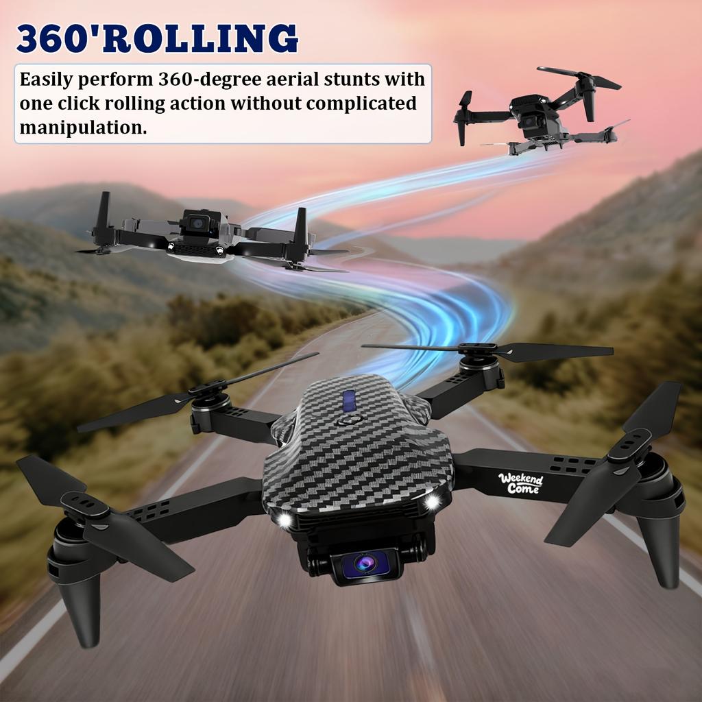HD Foldable Drone, Equipped With 1/2/3 Batteries, Dual HD Cameras, Foldable Rc Drone With APP Control, Real-time Video Remote Control Quadcopter