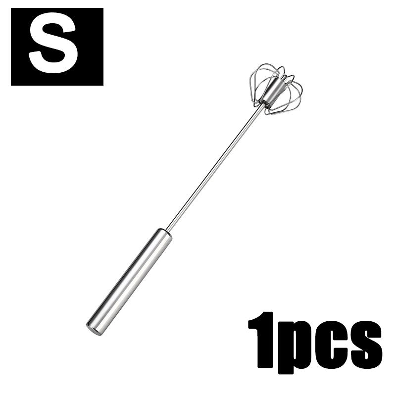 

1/3PC Semi Automatic Egg Beater Stainless Steel Semi-Automatic Mixer for Effortless Egg Cream Mixing Stirring Kitchen Tool