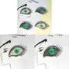 Shell Inlaid Telescope Eye Brooch Pin With Geometric Design For Unisex Fashion Accessories