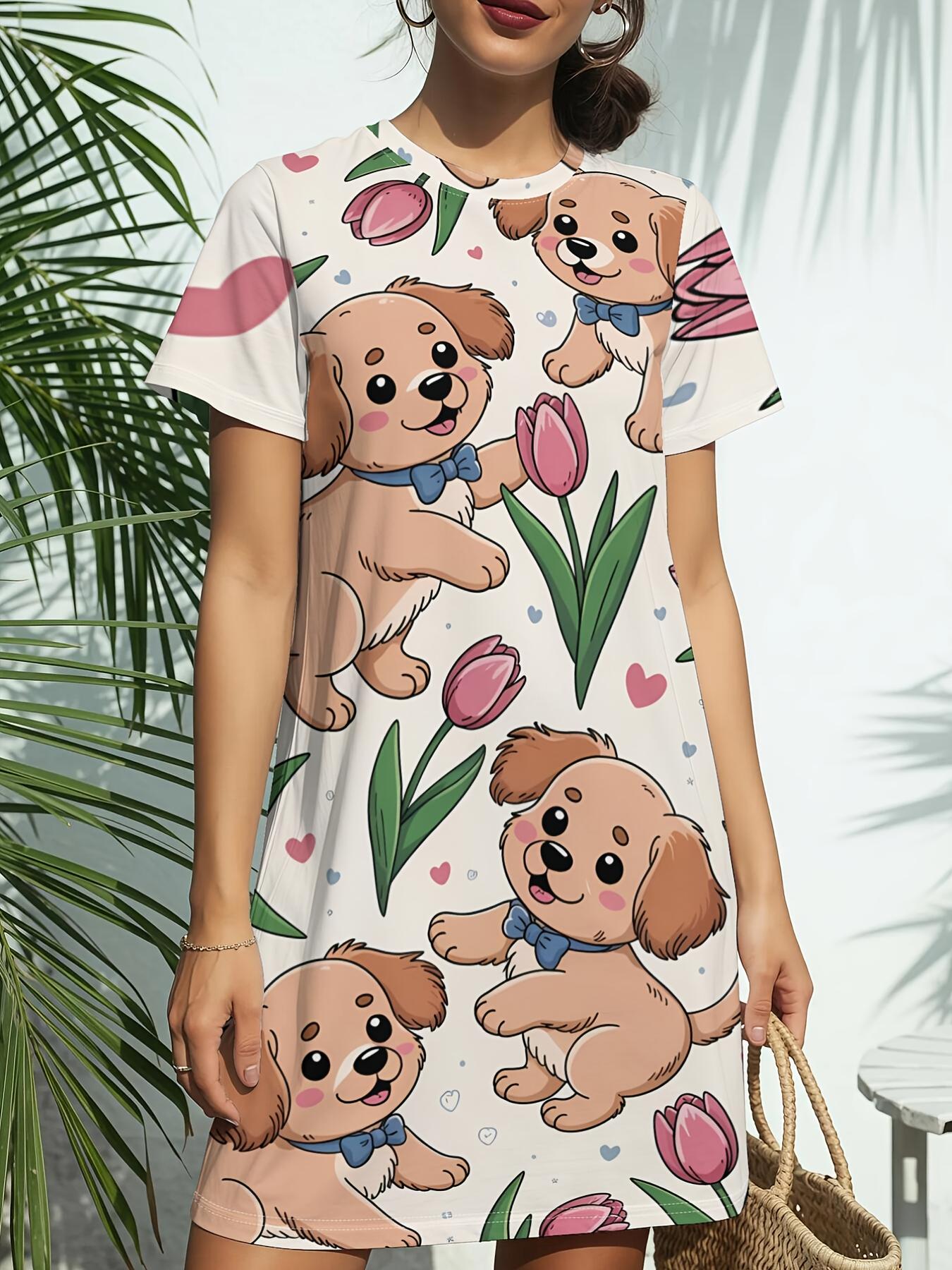 

Women s Short Sleeve T-Shirt Dress - Crew Neck -Line Dress with T-Shirt Top ;. Casual Spring Summer Outfits. Versatile Blouse Style Dress Suitable or S дубильна кора