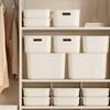 1Pc Colorful Storage Bins With Lid And Handle, Plastic Stackable Baskets Desktop Cube Box Cubby Bins Containers