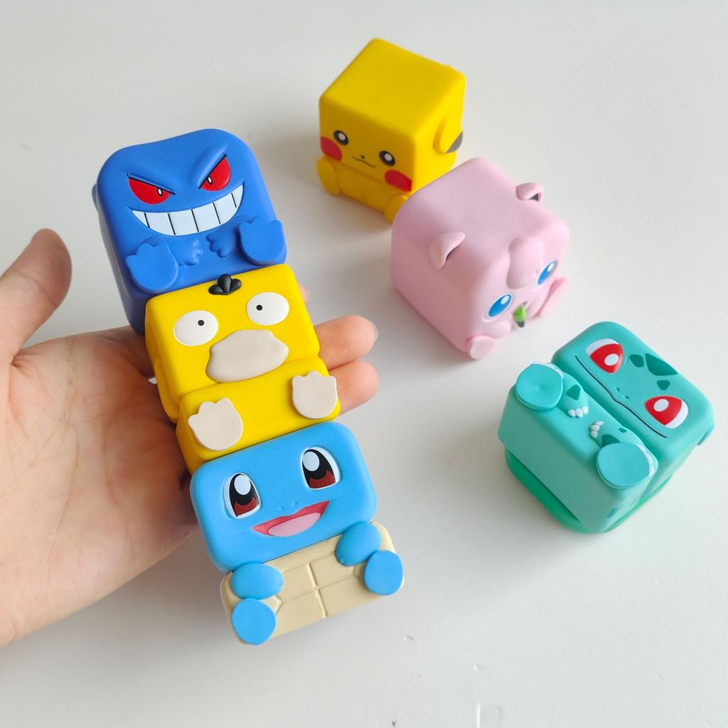 Pokemon Magnetic Stacking Toy Strong Magnetic Creative Stress Relief Gashapon Blind Box Figurine Desktop Collectible Ornament
