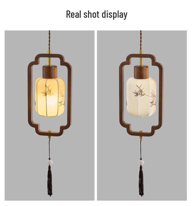 Song Dynasty Aesthetic Pendant Lamp for Living Room: Vintage New Chinese Style for Bedroom, Bar Counter, or Hallway