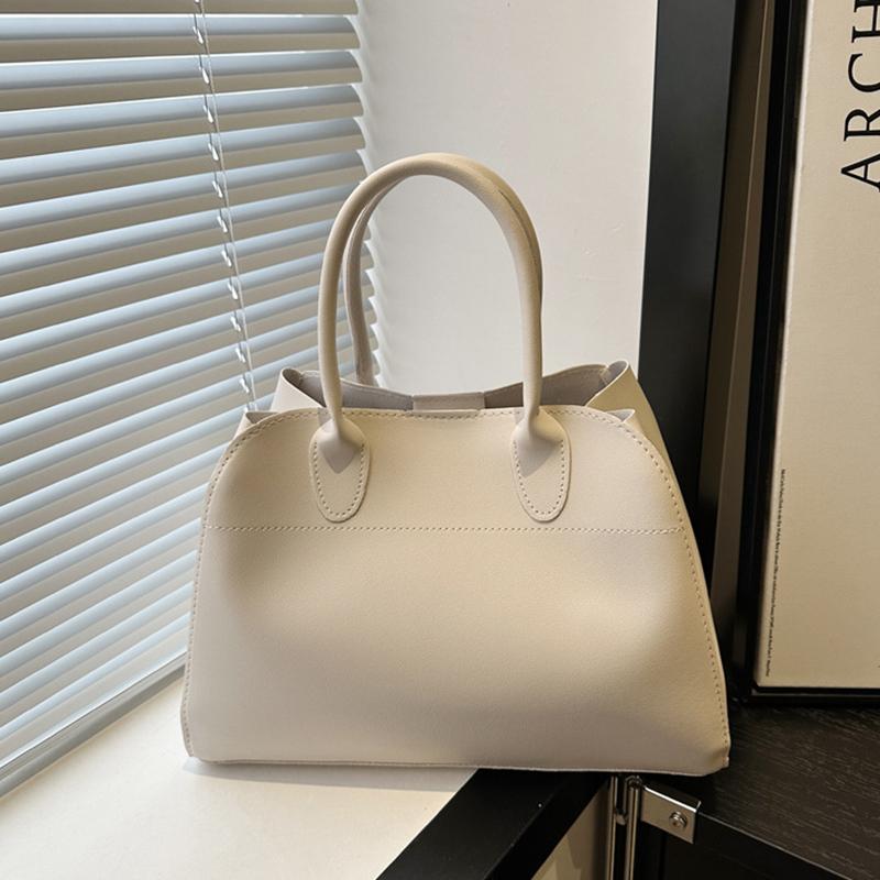 Red Color Large Size Women Handbags Retro Pure Color Shoulder Shopper Tote Bag Luxury Designer Handbags