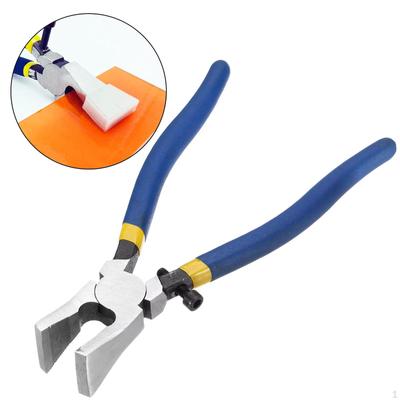 Glass Pliers Breaking Running with Flat Jaws for Mosaics