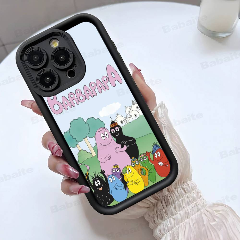 Cute Cartoon Barbapapa For iPhone 17 16 15 14 13 12 11 Pro Max Plus Phone Case Covers
