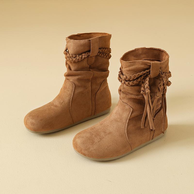 2025 New Stylish Meila Ankle Boots, Retro and Versatile, Slouchy Boots.
