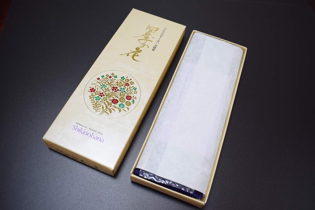 Awaji Low Smoke Long Incense Seasonal Floral Baikondou's Sticks, Lavender, Flowers, Long, Rose, Incense, #117