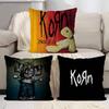 Korn Rocková kapela Hudební polštář Anime polštář Potah na opěrku hlavy pohovky a postele Potah na polštář 45x45 cm Módní