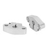 2 Pcs Horizontal Optical Axle Support 0.3inch Wear Resistance Straight Linear Rail Bracket