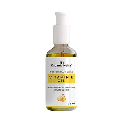 Organic Netra 100% Pure Plant Based Vitamin E Oil For Radiant, Moisturized Skin