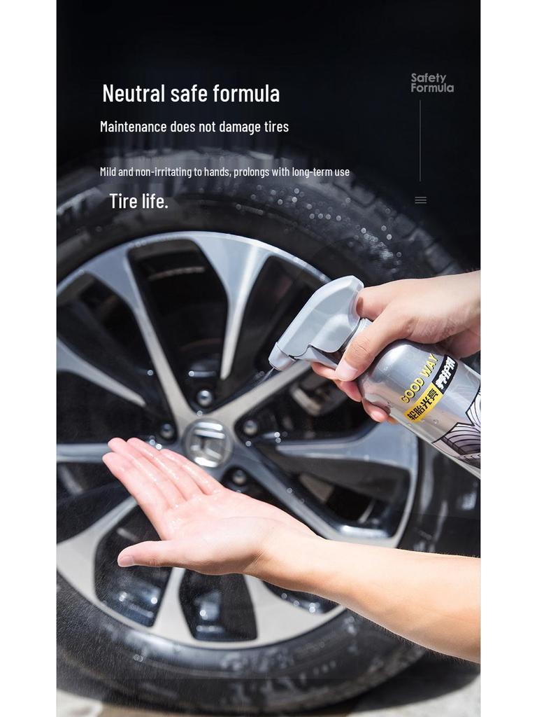 Tire Shine & Conditioner: Dustproof, Anti-Ash, Black Bright Glaze for 3D Tire Refresh