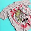 Chainsaw Man Power Cat Oversized T-Shirt Anime Graphic Print Short Sleeve Crew Neck Casual Streetwear Manga Fan Gift Top