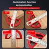 Multi-functional Angle Ruler Inch & Metric Woodworking Measuring Ruler Adjustable Right Angle Marking Gauge DIY Craft